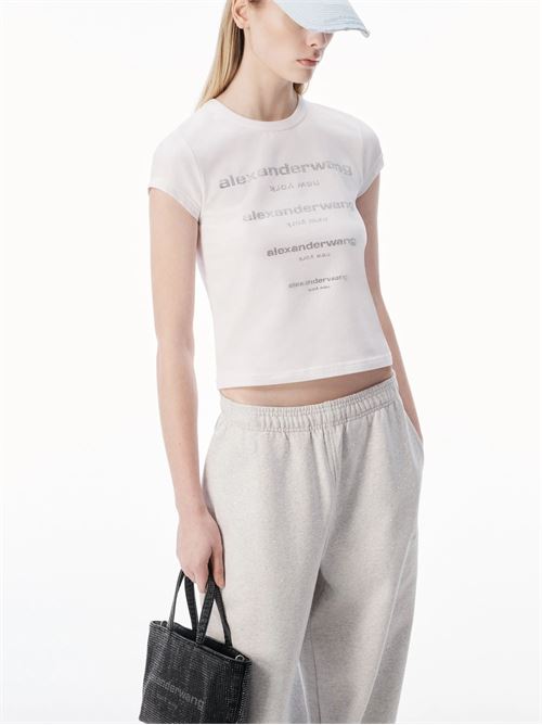 T-shirt crystal ALEXANDER WANG | 1CC3261363100